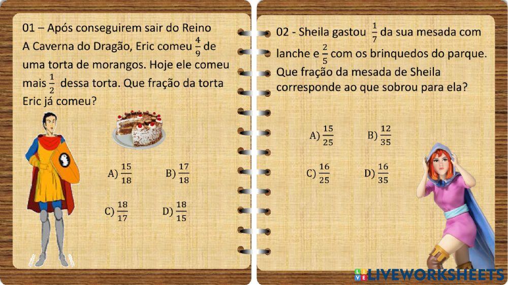 Frações e decimais