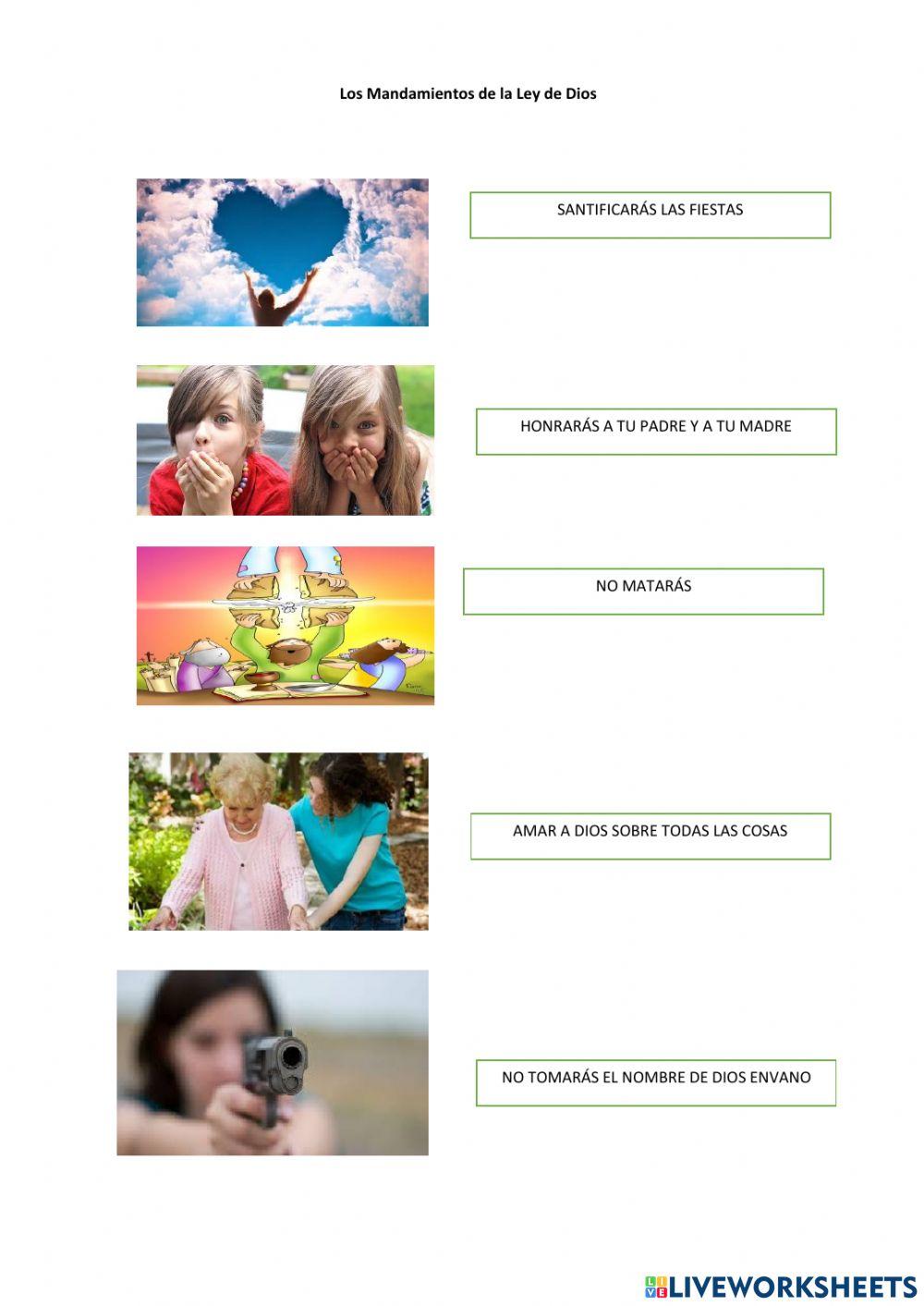 Los mandamientos de Dios