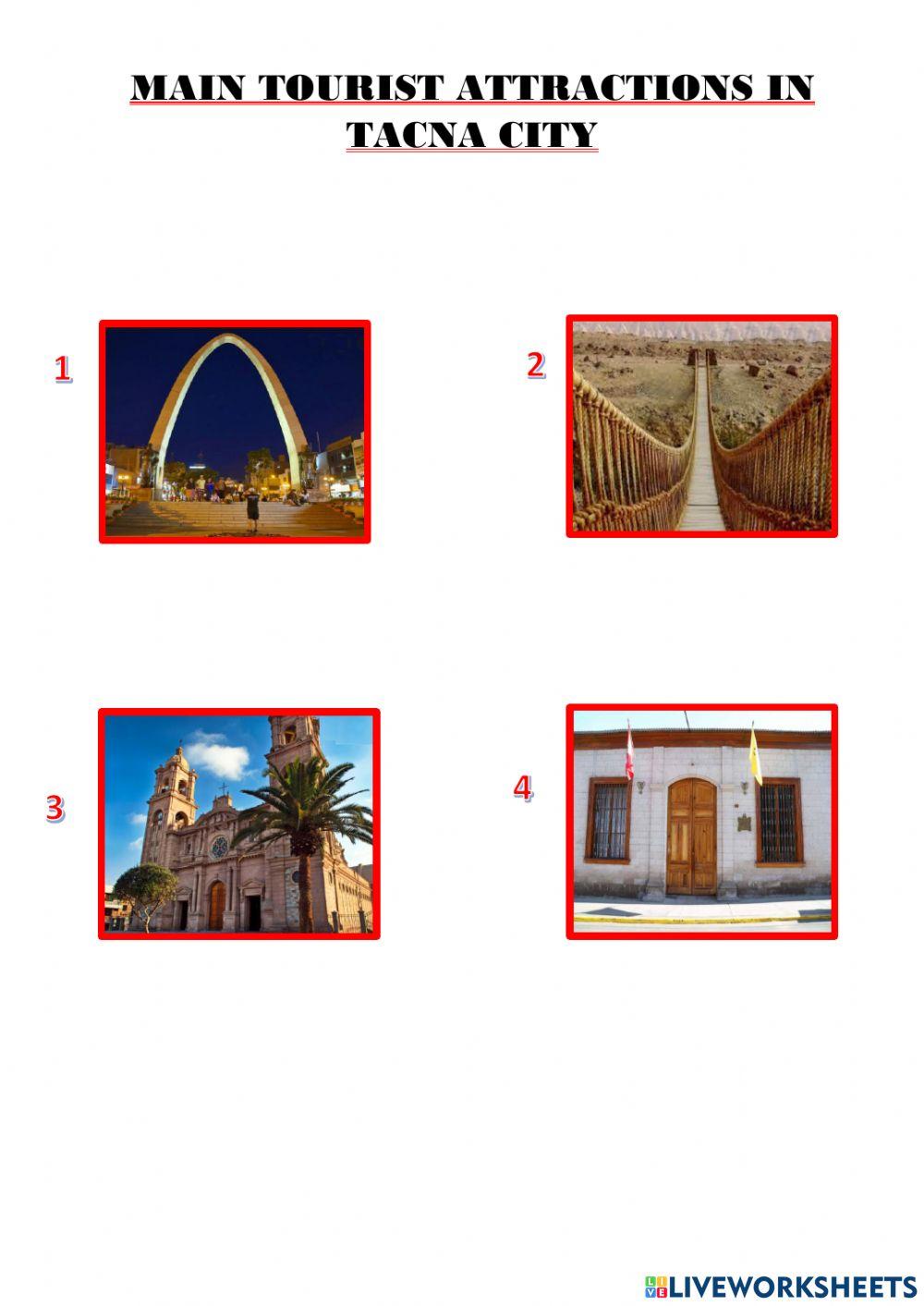 Main tourist attractions in tacna city