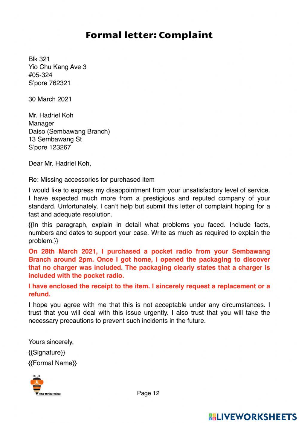 2021 Week 30 Situational: Formal Letter SEC-F part 2