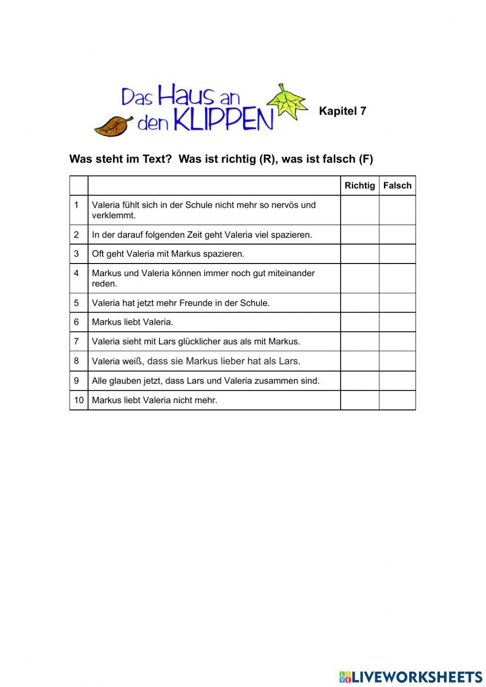 Das Haus an den Klippen- Kapitel 7