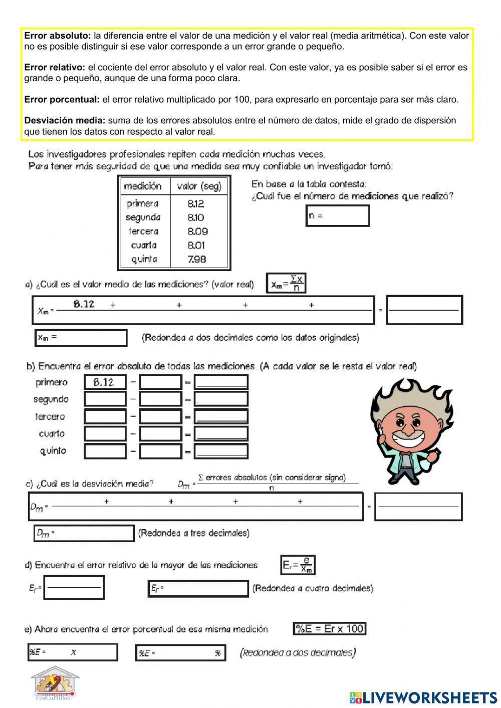 Errores en la medición