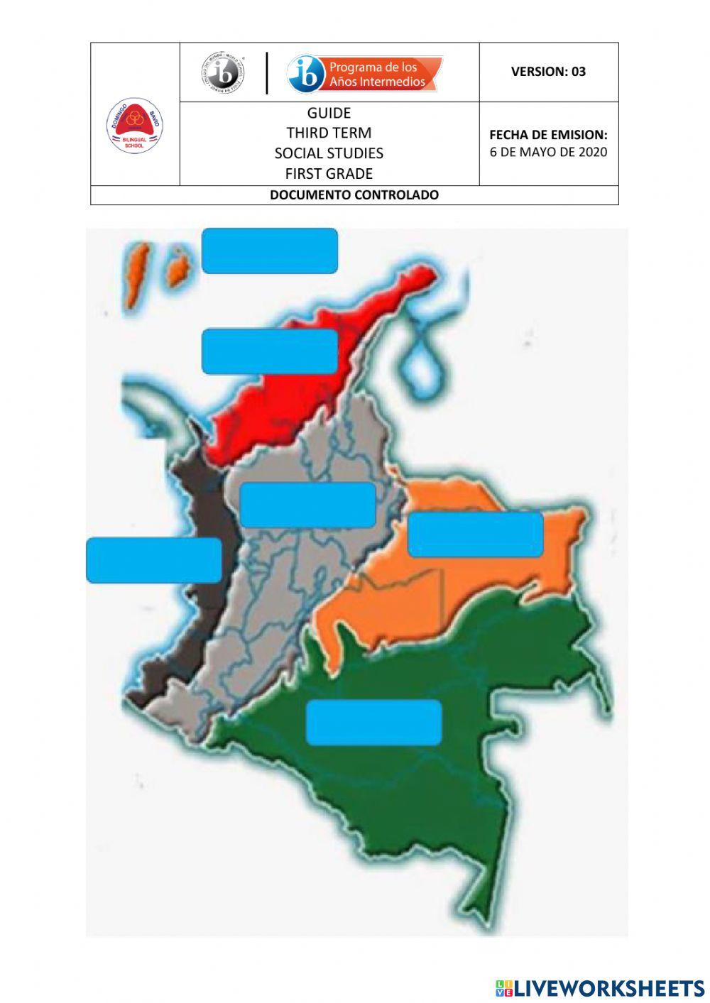 Regiones de colombia