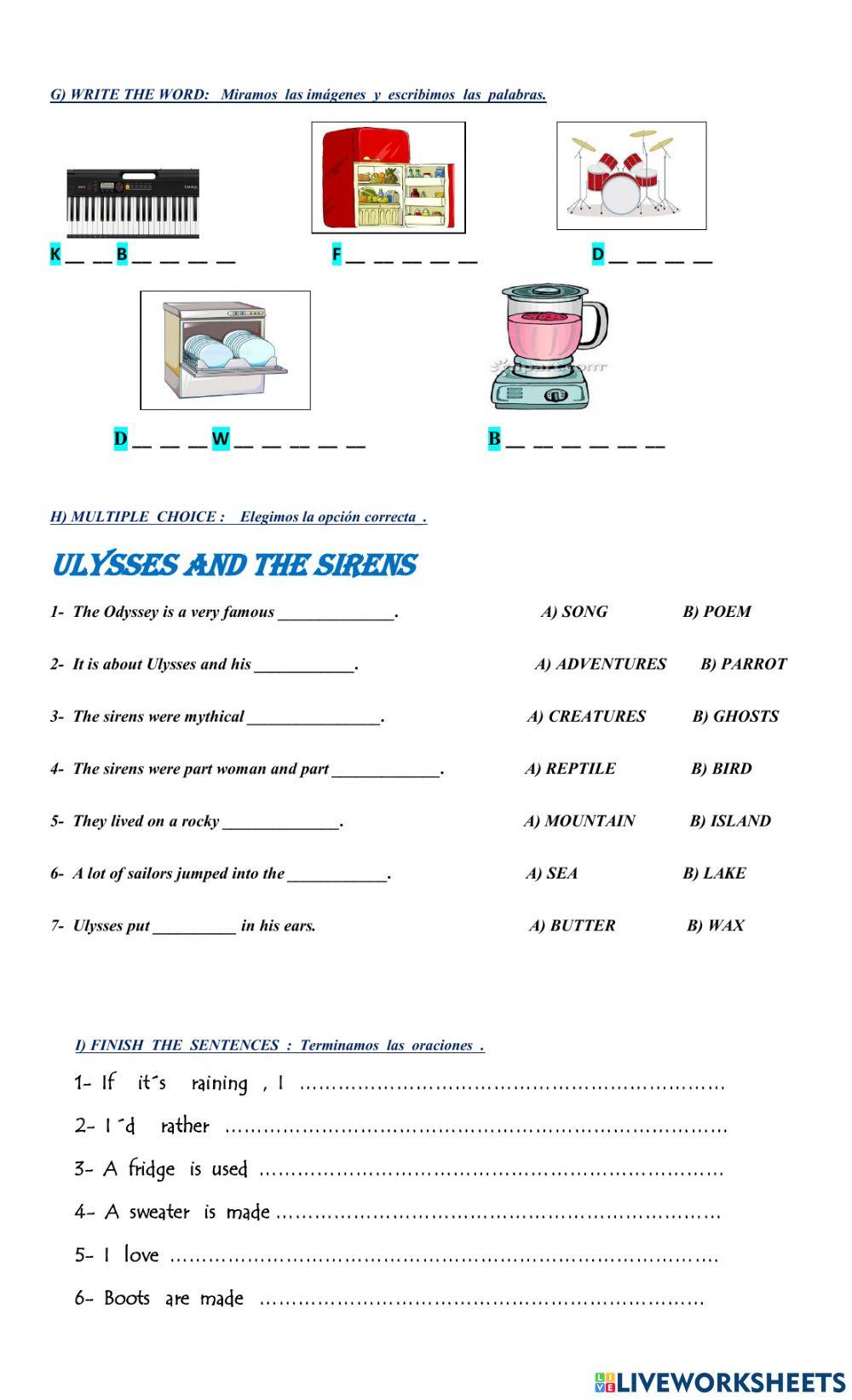 REVISION 3RD GRADE (2ND TERM)