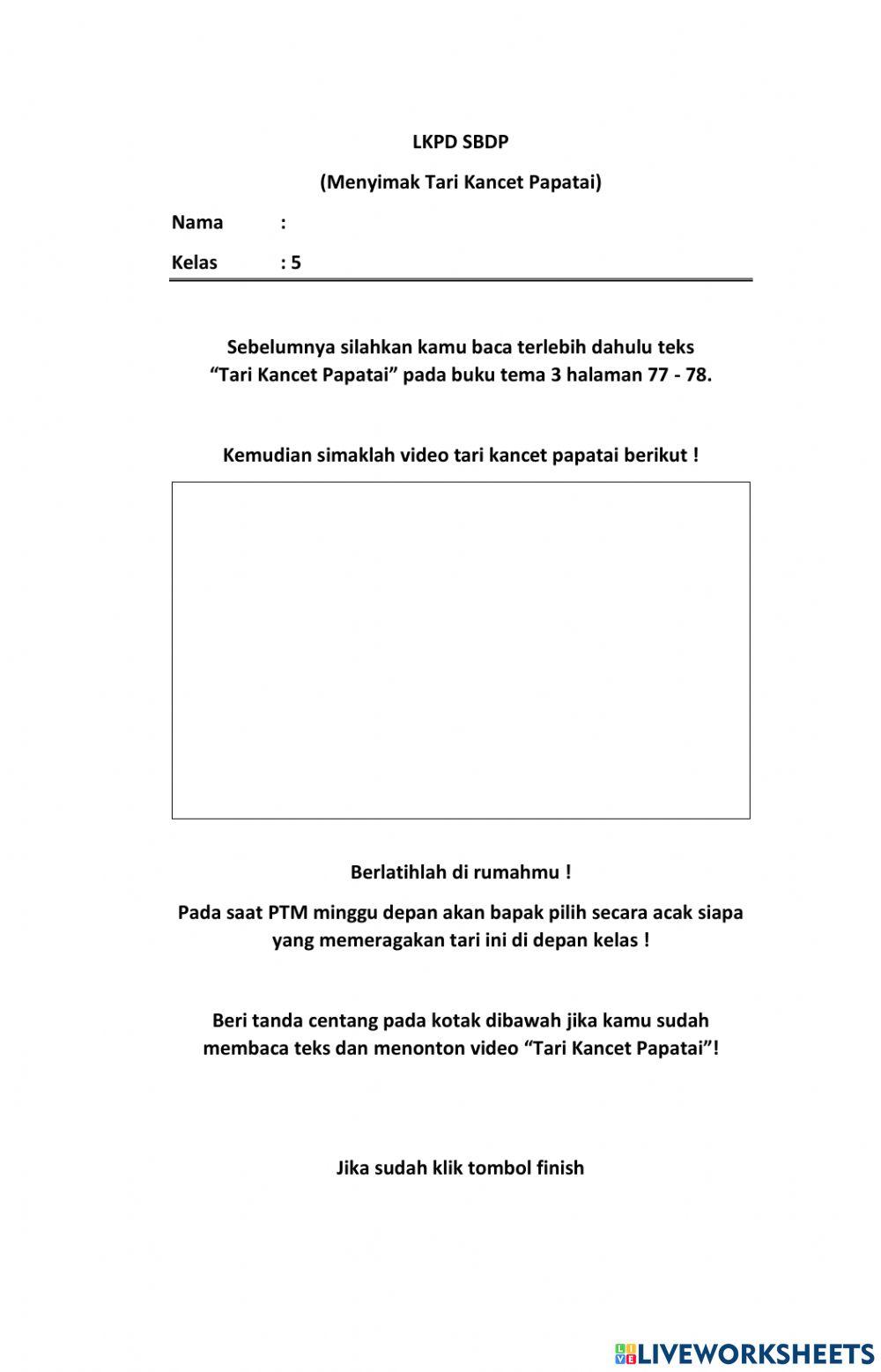 SBDP Tari Kancet Papatai