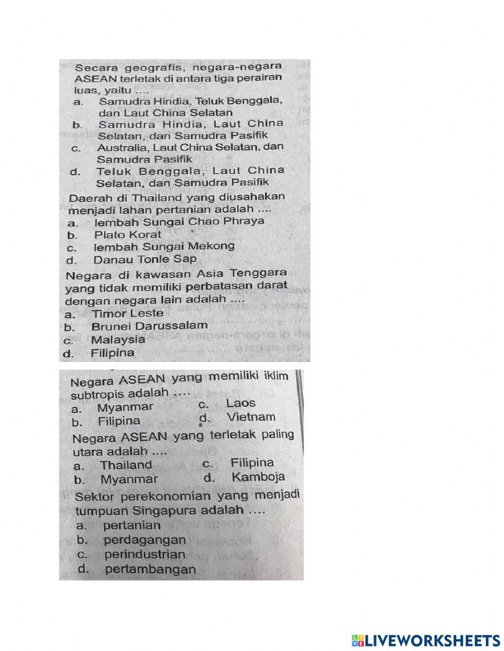 Latihan soal persiapan pts