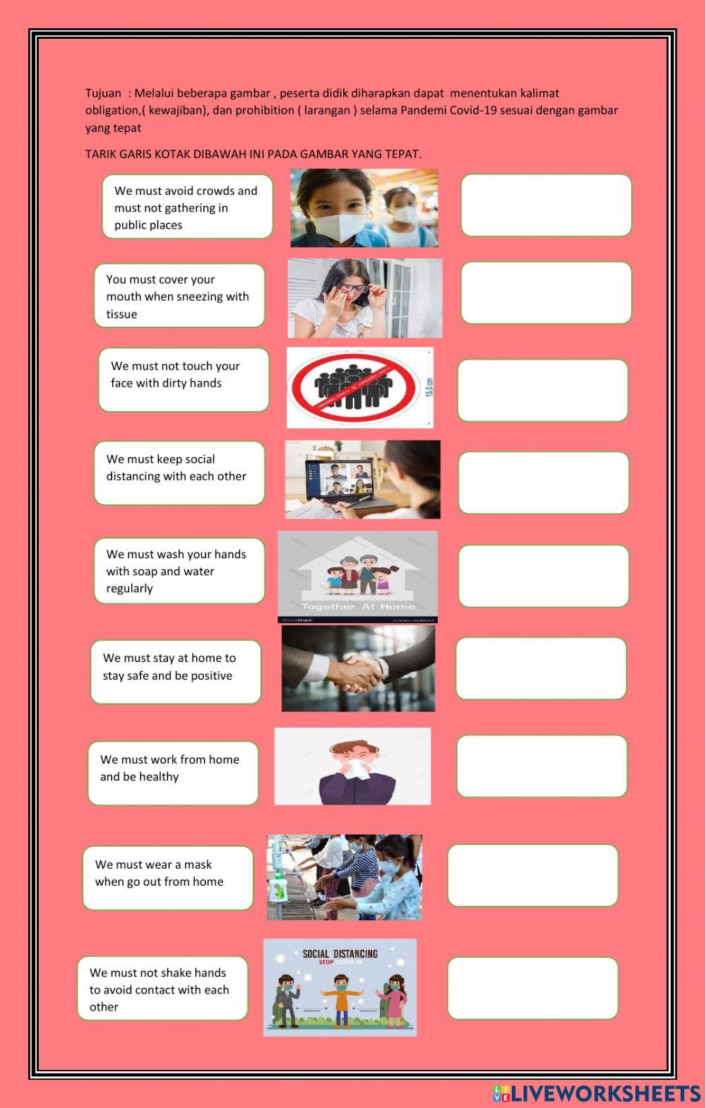 Must for obligation and prohibition