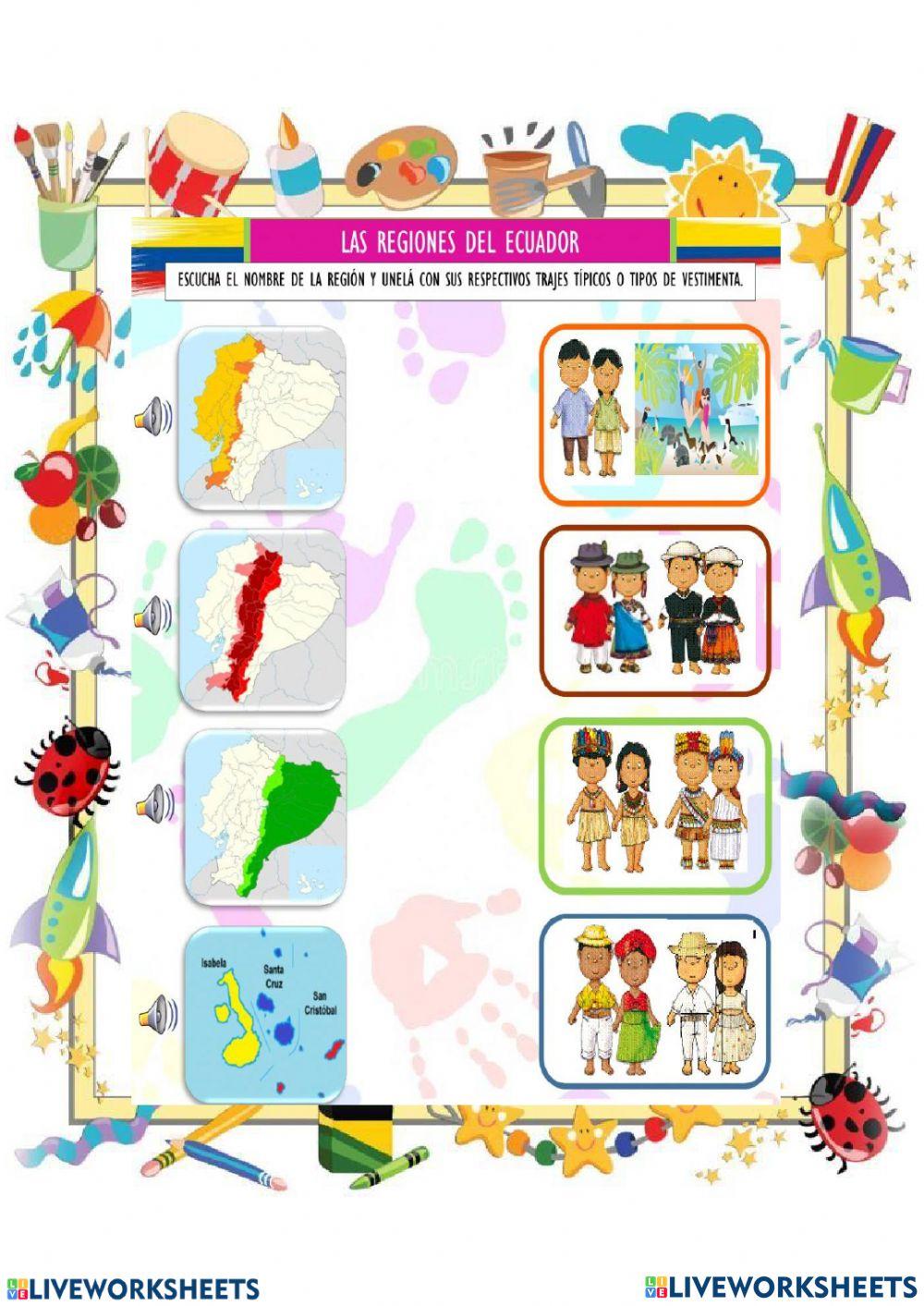 repaso-regiones-del-ecuador-worksheet-live-worksheets