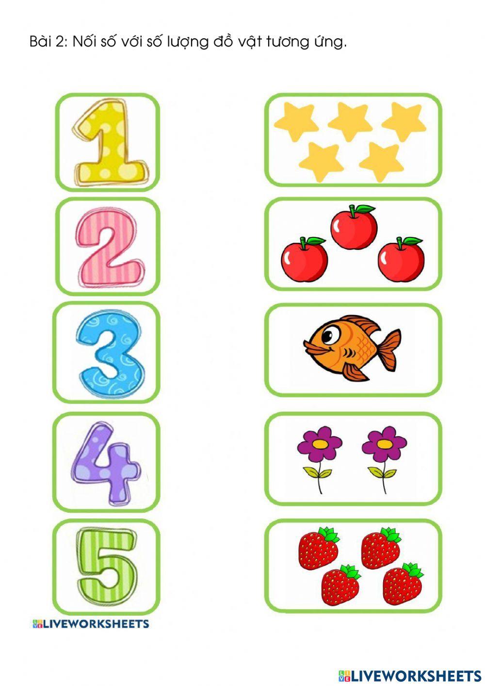 Bài tập nhận biết số