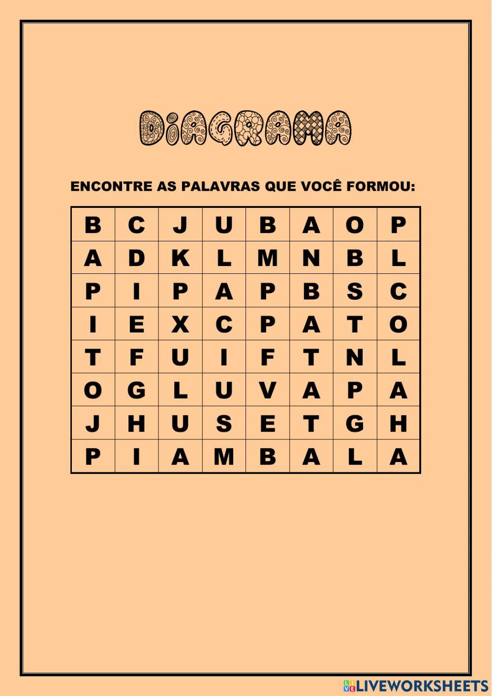 Formando palavras Formando palavras