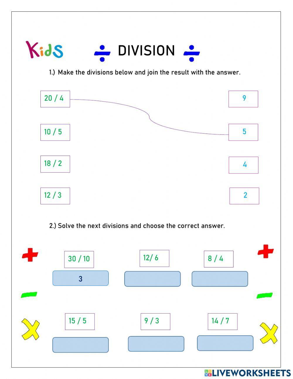 division worksheets grade 4