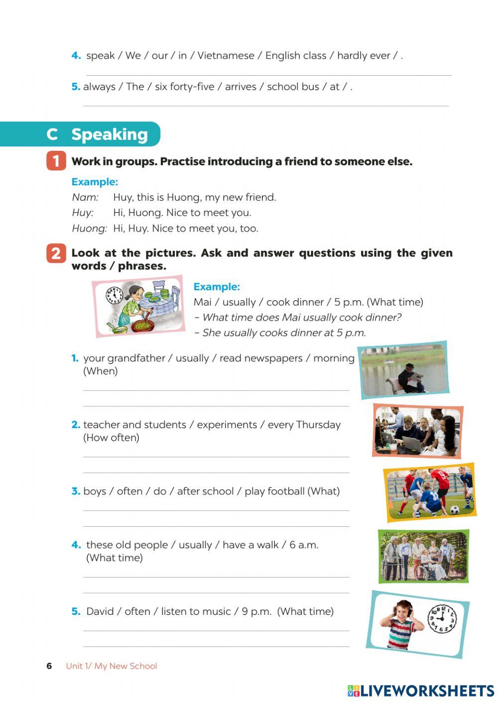 Unit 1: My new school (5-8)