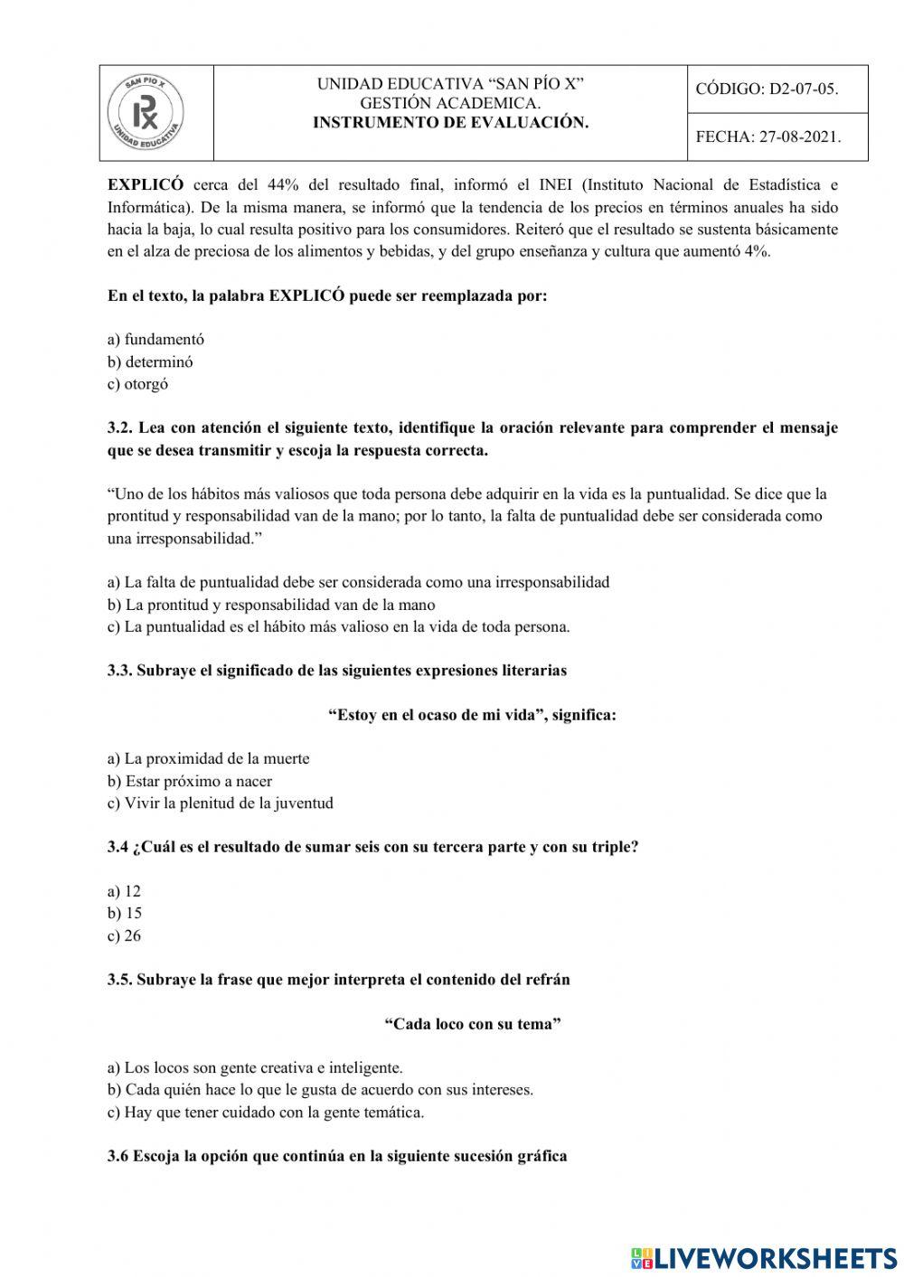 Desarrollo del pensamiento