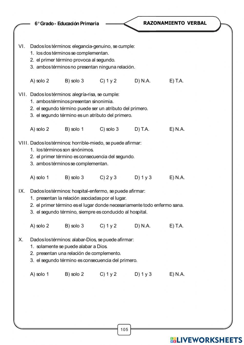 Relación de conceptos