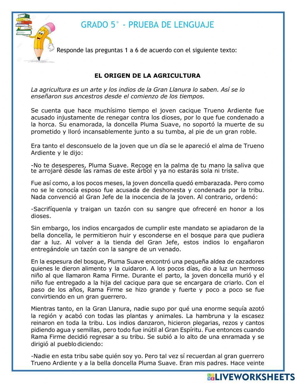 Comprensión de lectura