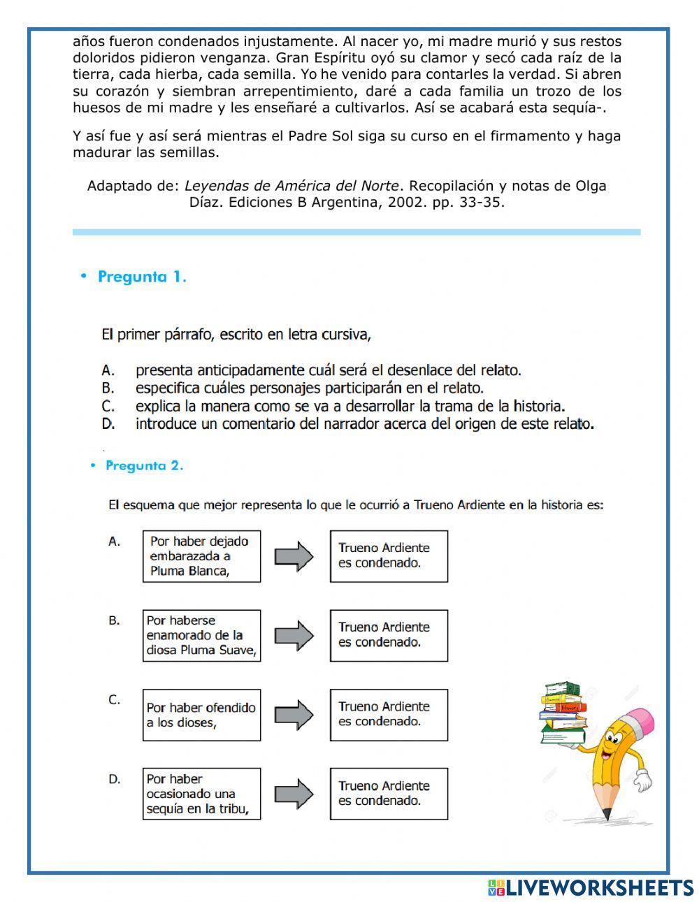 Comprensión de lectura