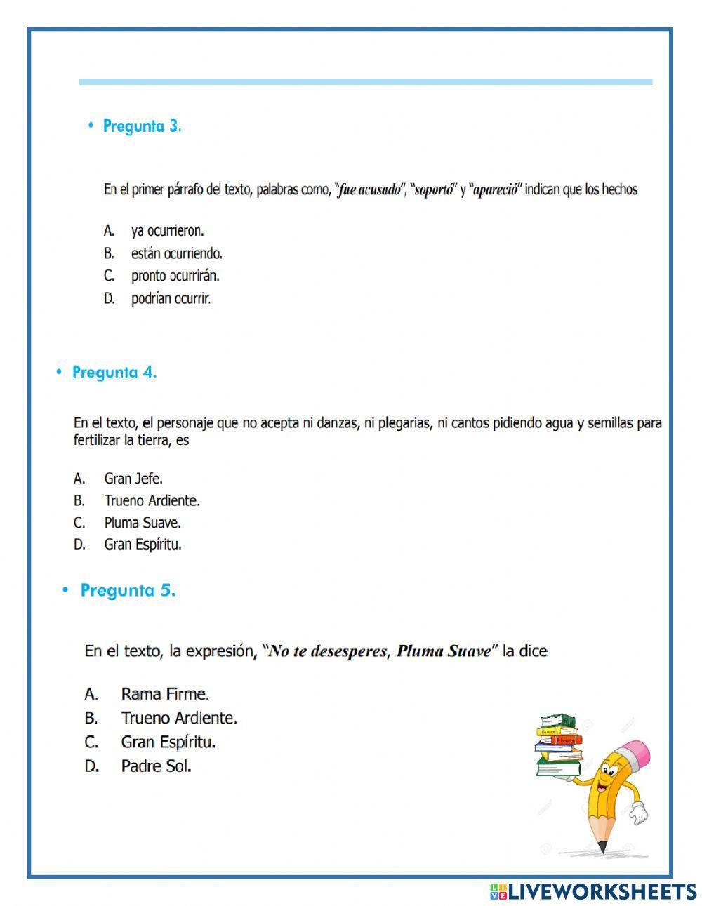 Comprensión de lectura