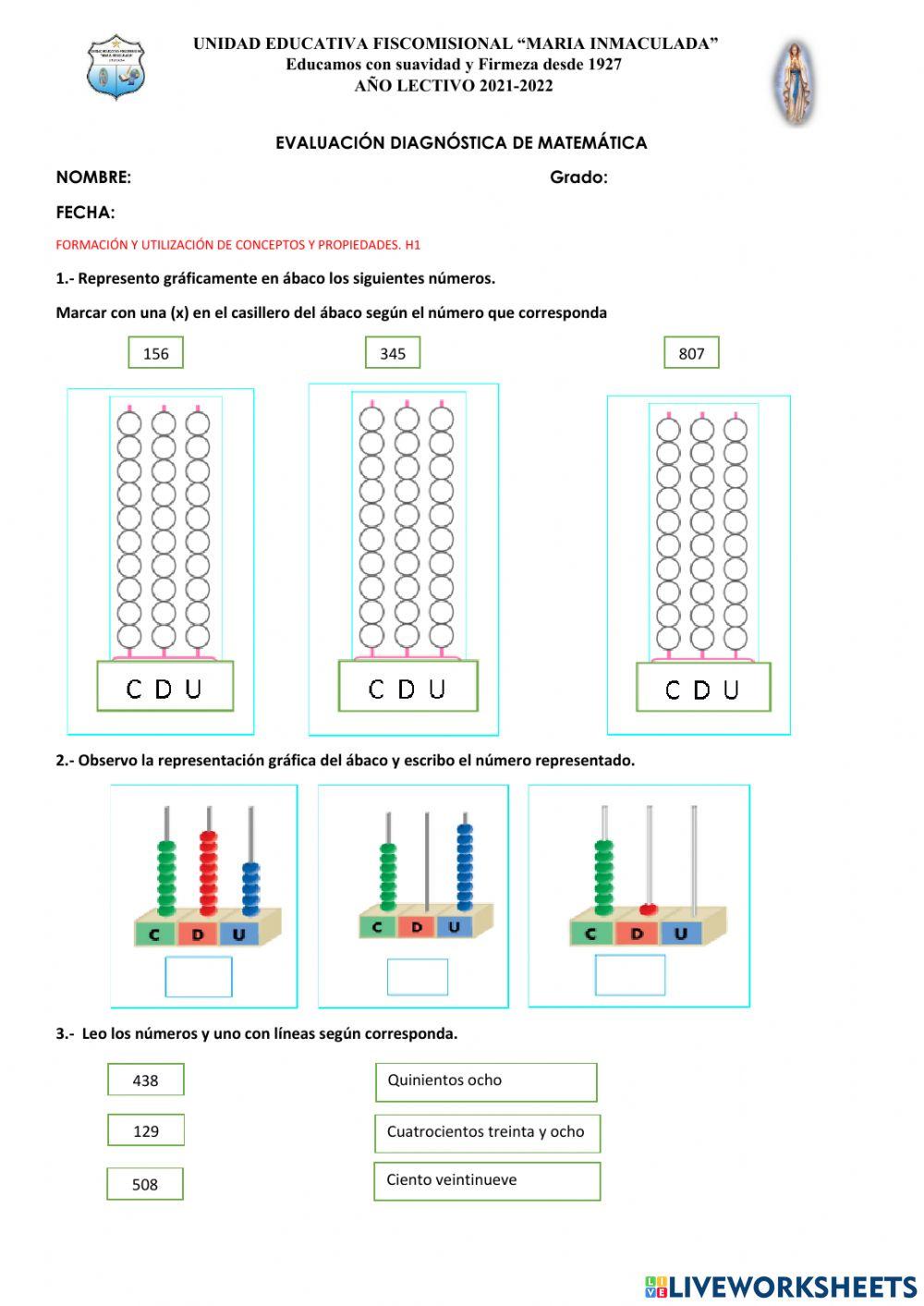 Evaluación diagnóstica