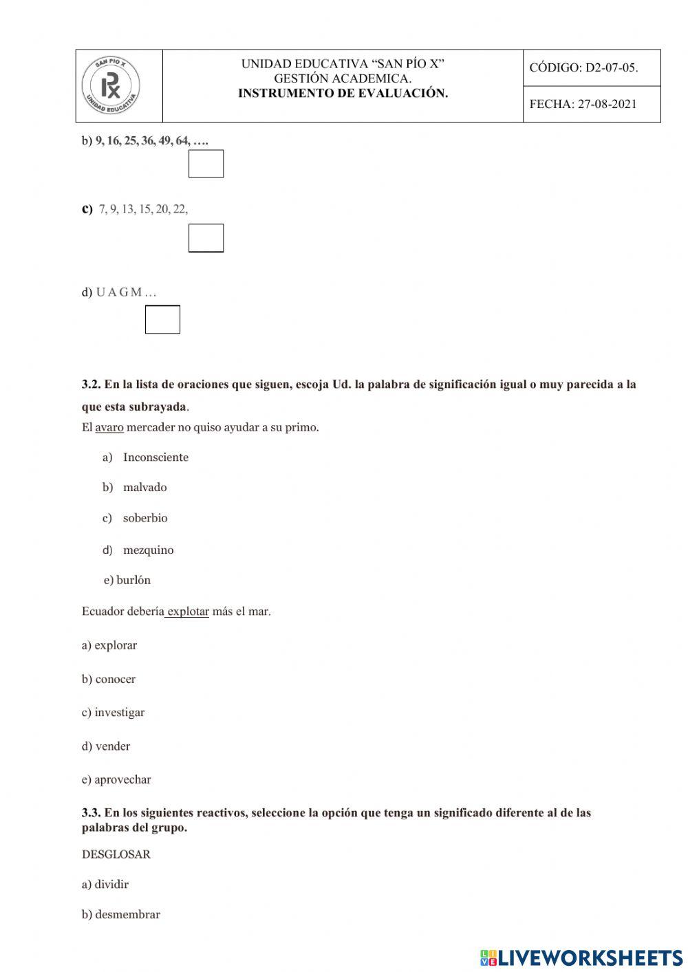 Desarrollo del pensamiento