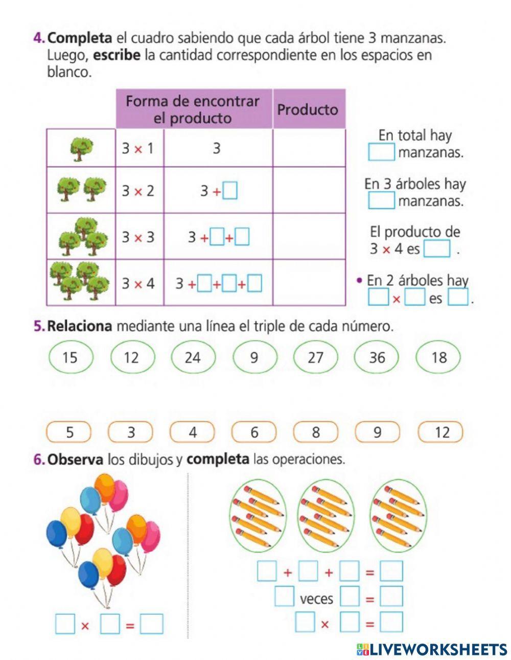 Problemas de Multiplicación