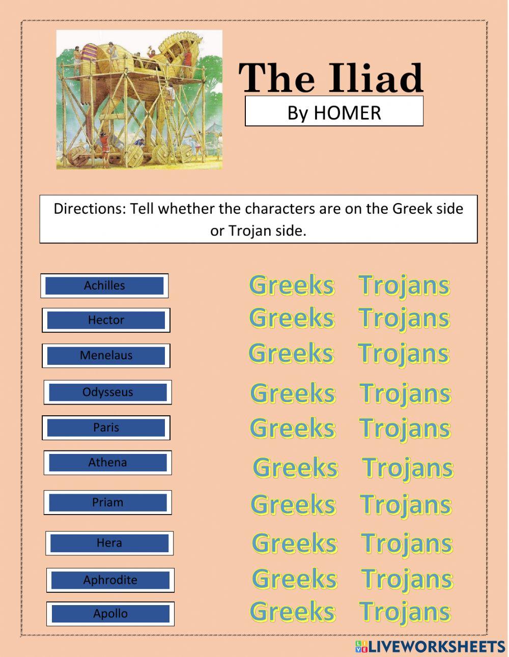 Greeks or Trojans