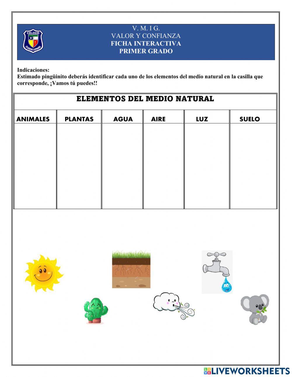 Elementos del medio natural