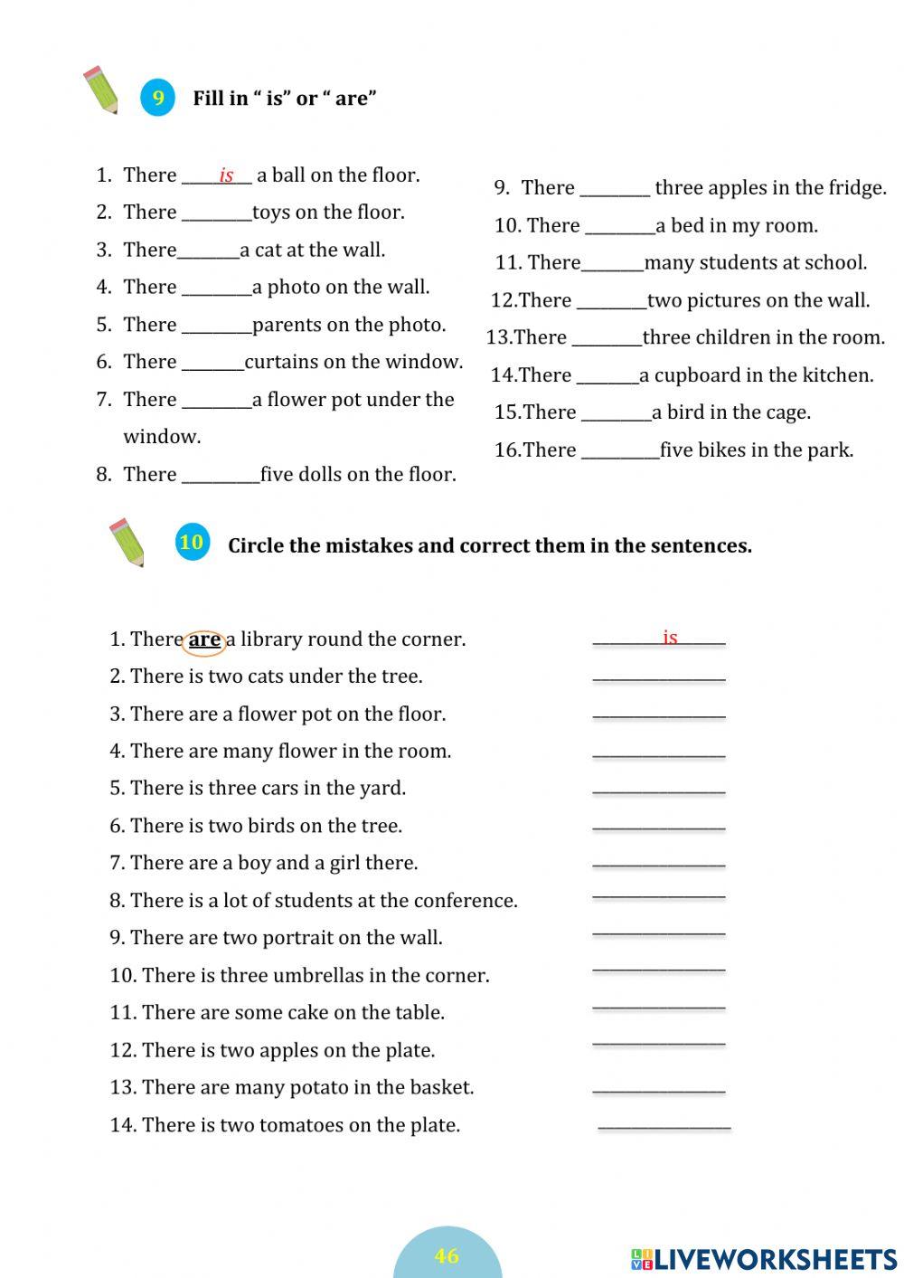 There is there are(p44-46)