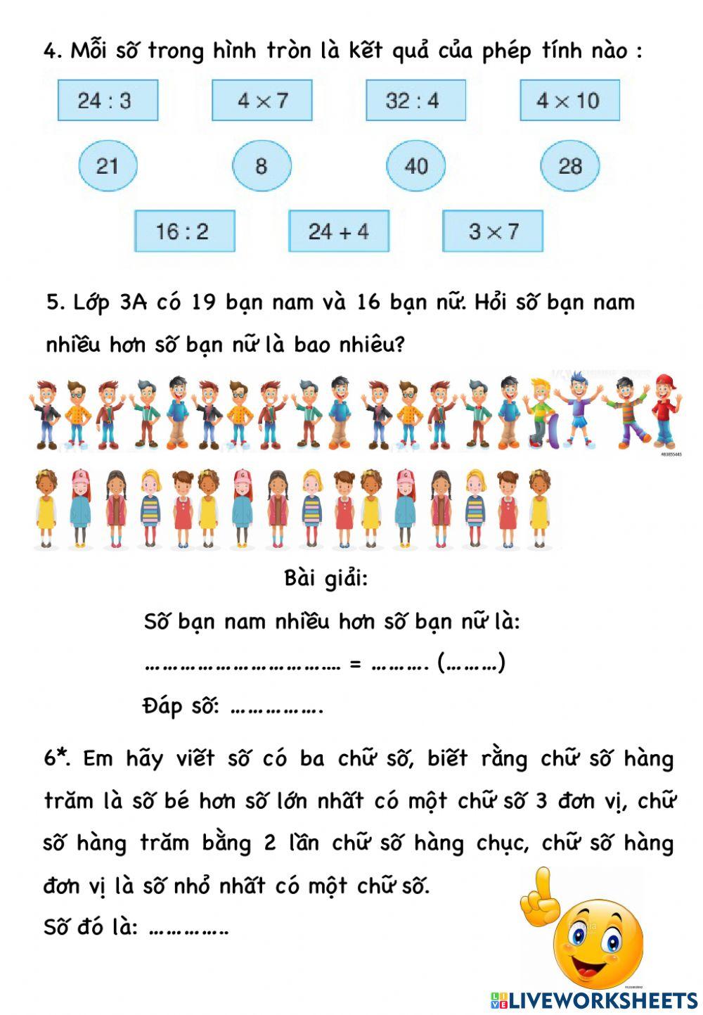 Bảng nhân chia (tt)