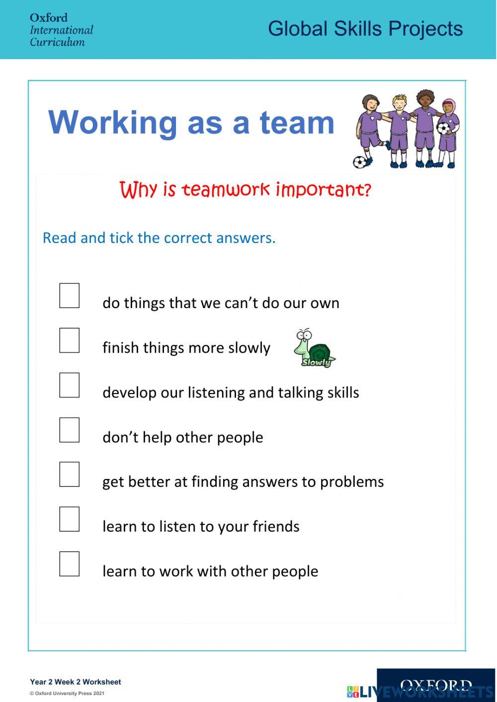 Working as a team