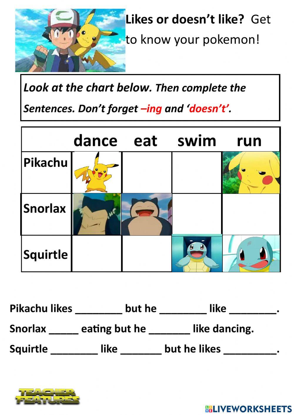 Likes or doesn't like?