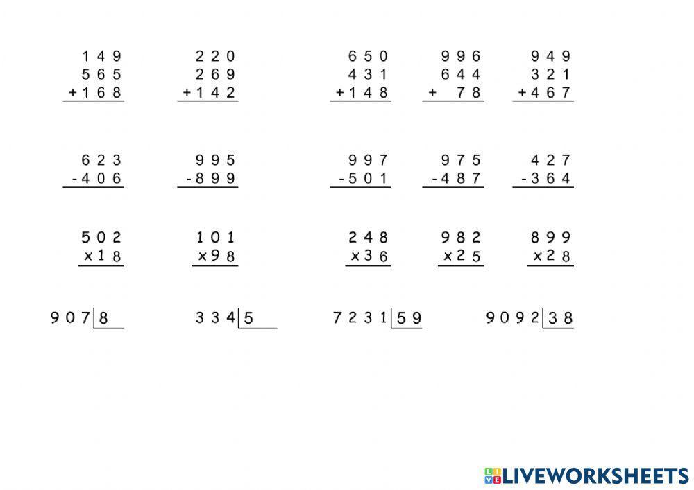 Prova inicial operacions 6è
