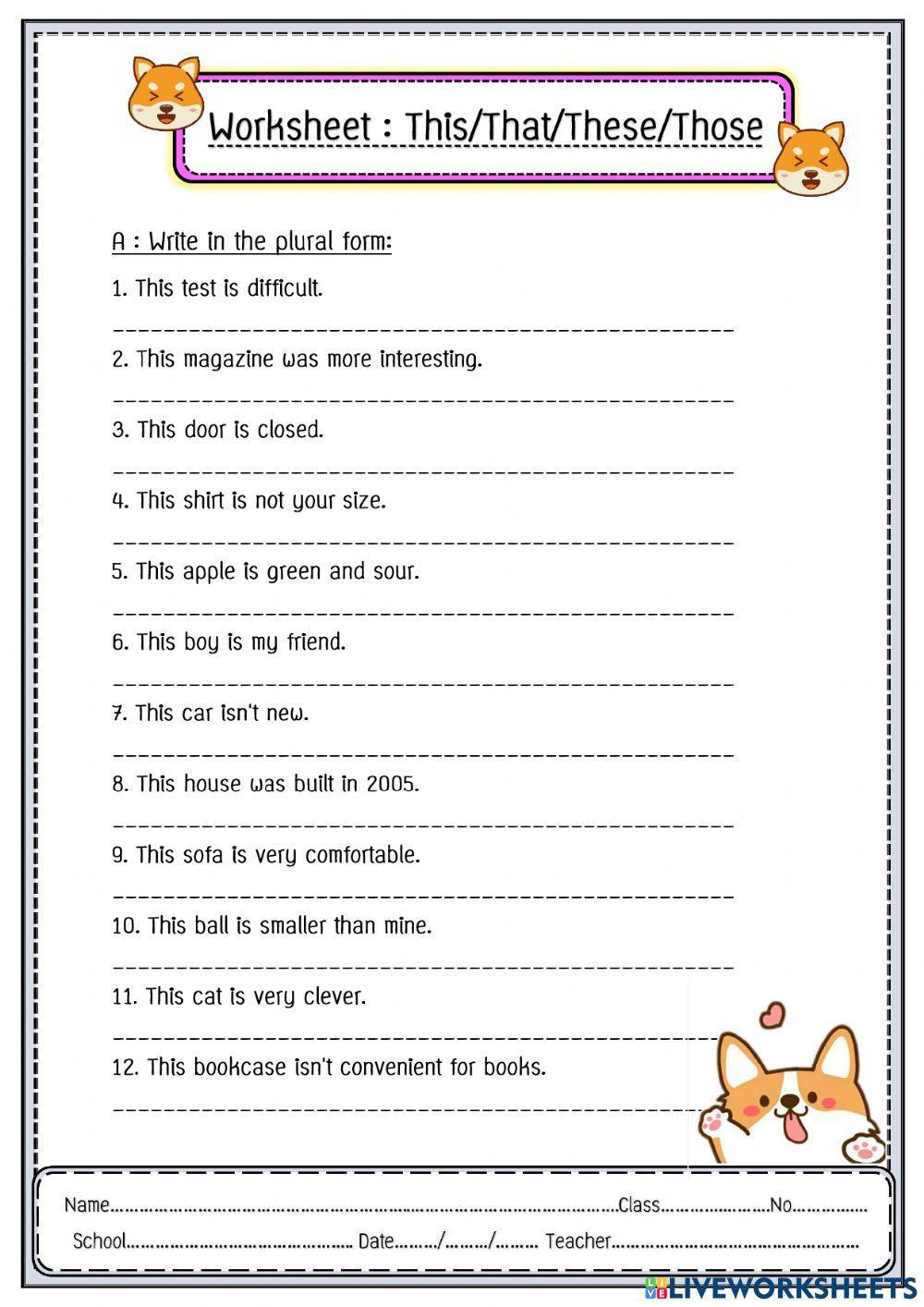 This That These Those 1