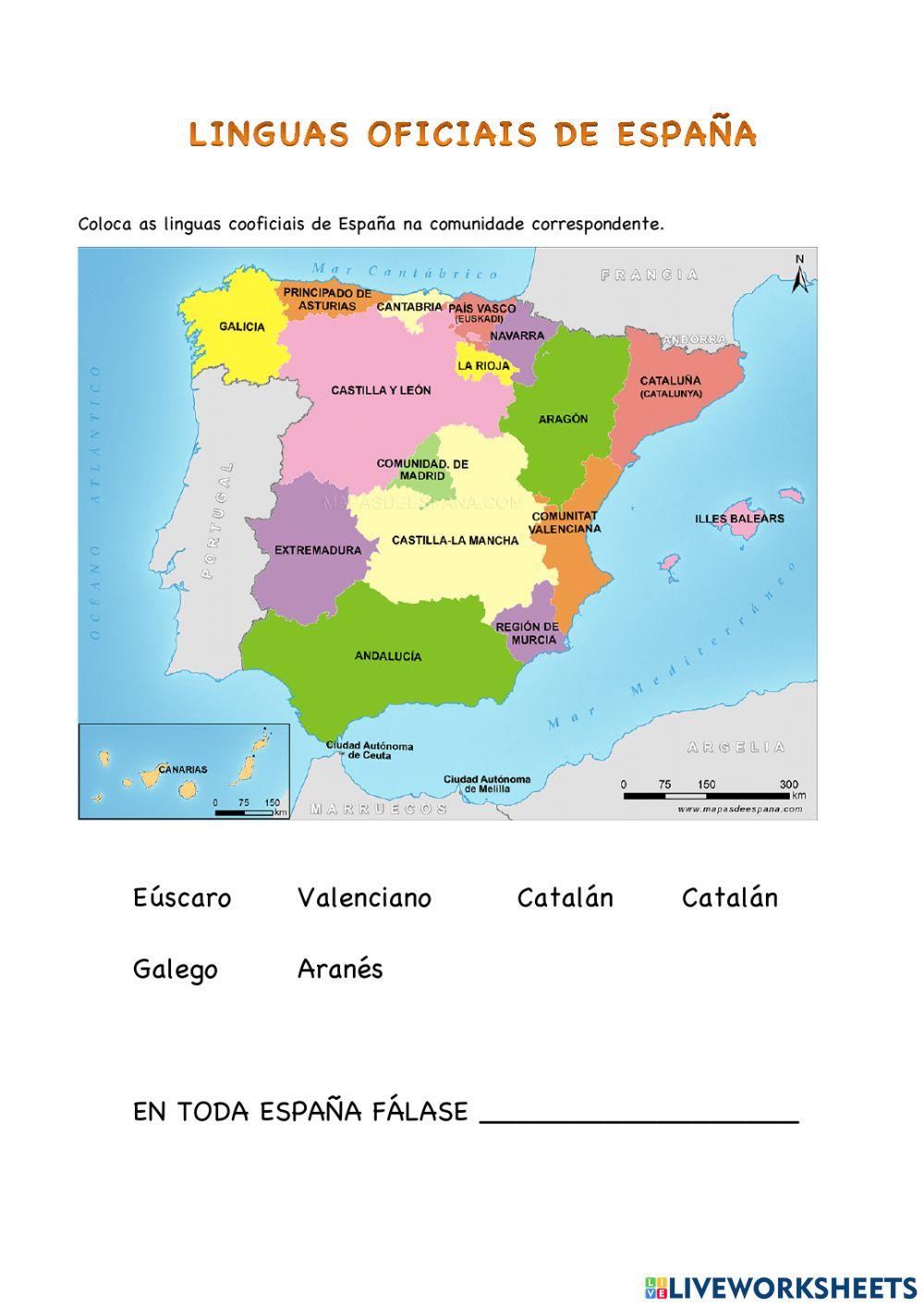 Linguas oficiais España
