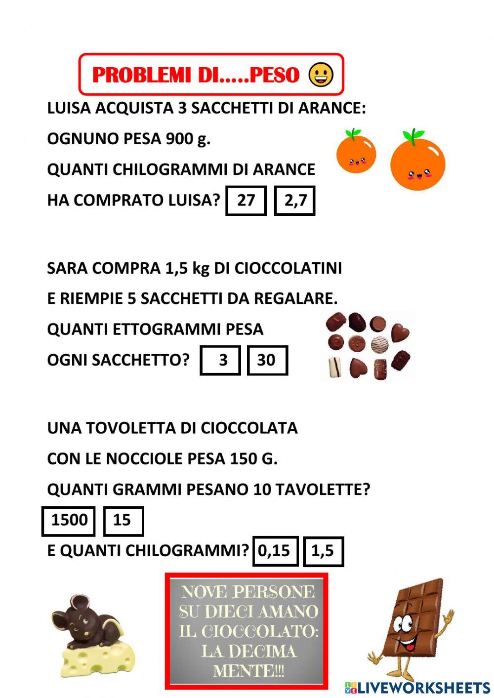Problemi misure Problemi misure