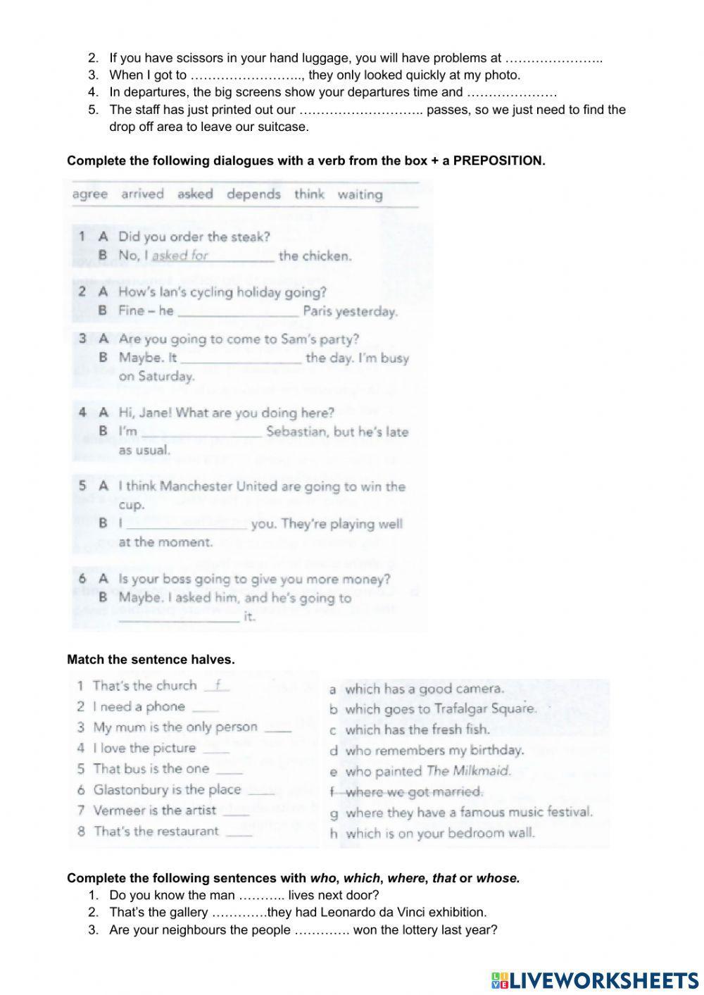 Test unit 3 english file pre-int