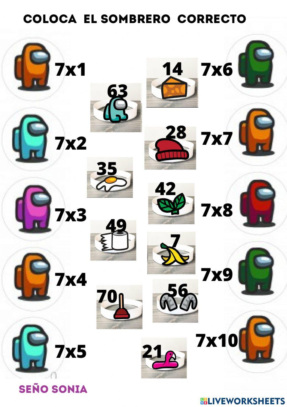 Tablas de multiplicar