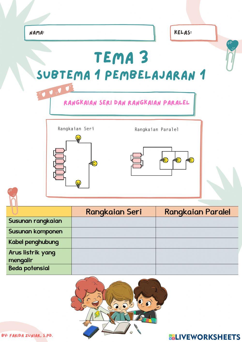 E-LKPD Tema 3 Subtema 1 Pembelajaran 1