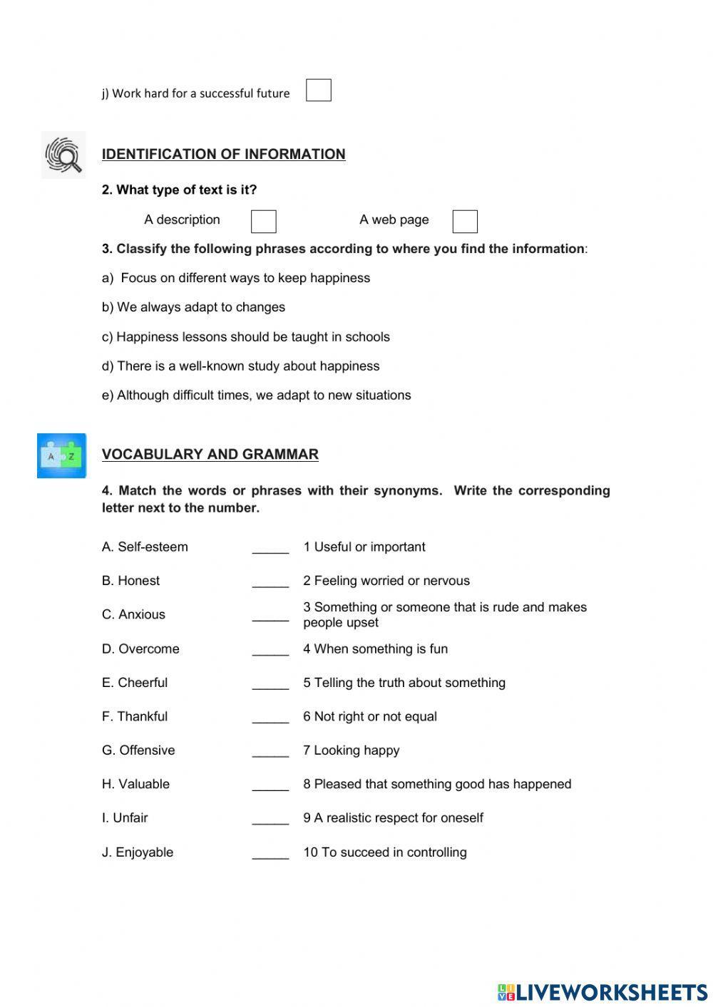 Reading Can We control happiness?