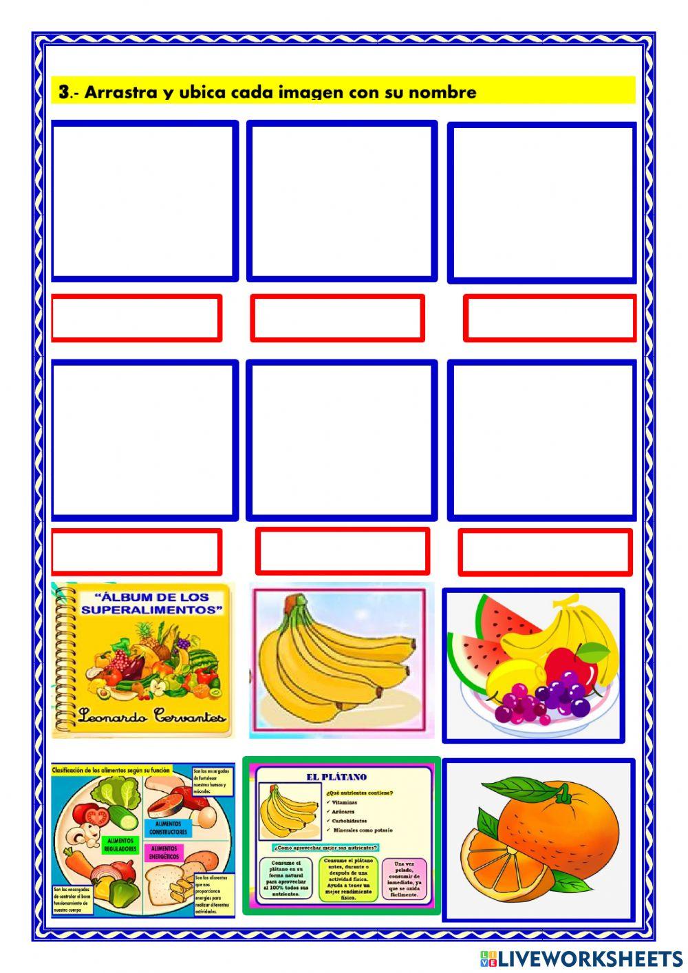 Elaboramos un álbum de alimentos