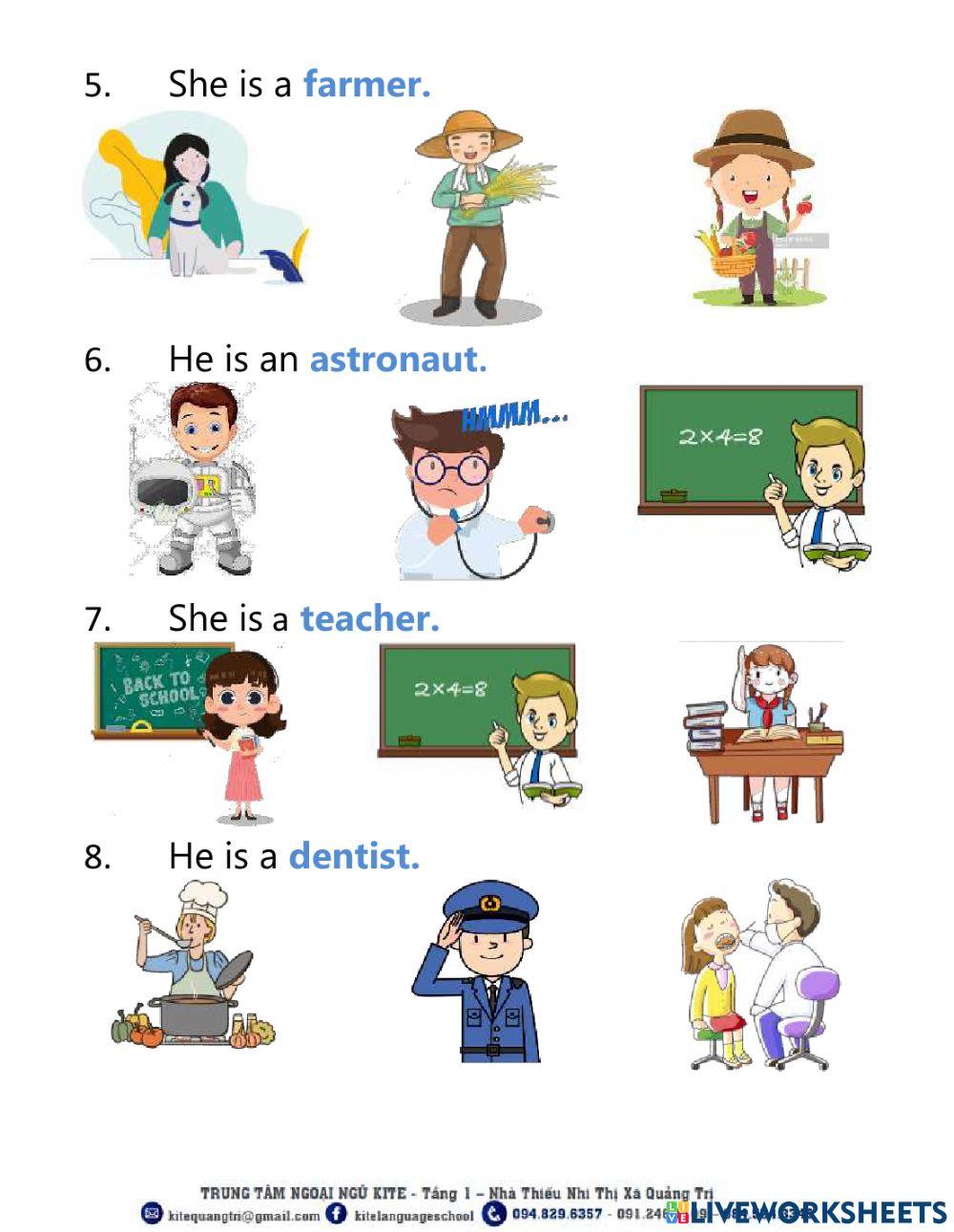 Jobs | Lê Linh Trâm | Live Worksheets