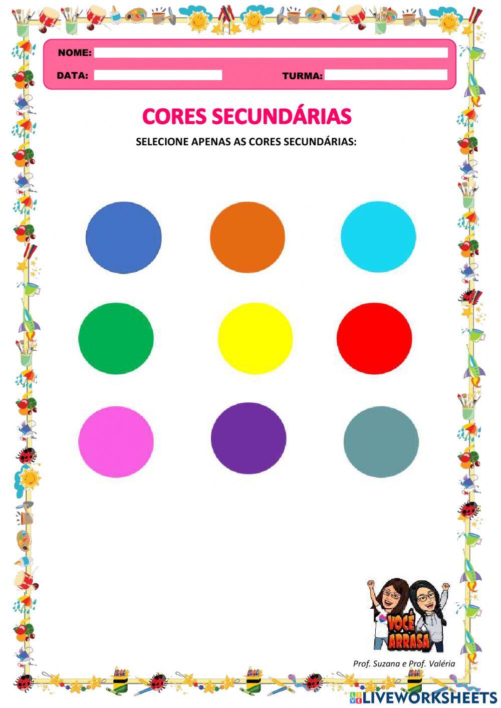 Cores Secundárias