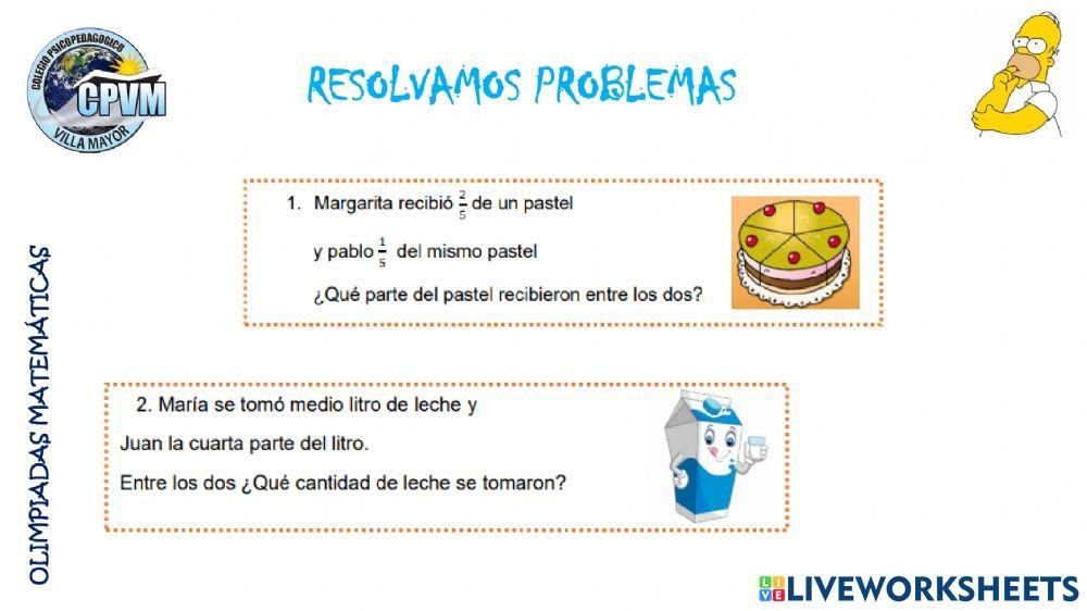 Razonamiento lógico y fracciones