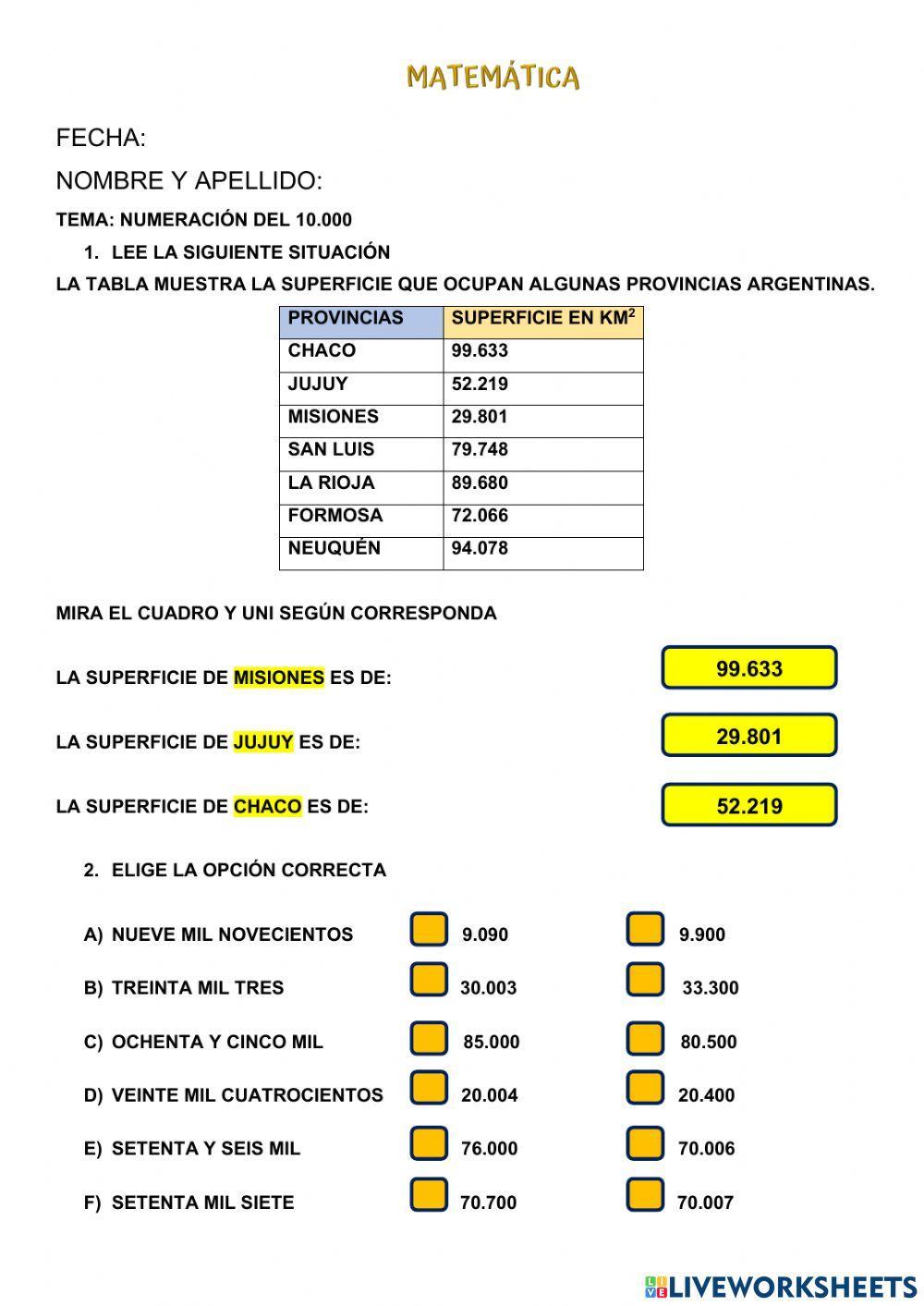 Numeración Numeración
