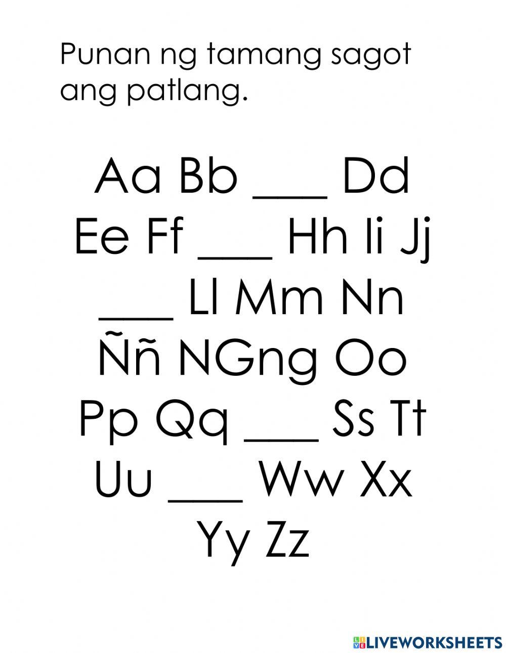 Letter Activity 1