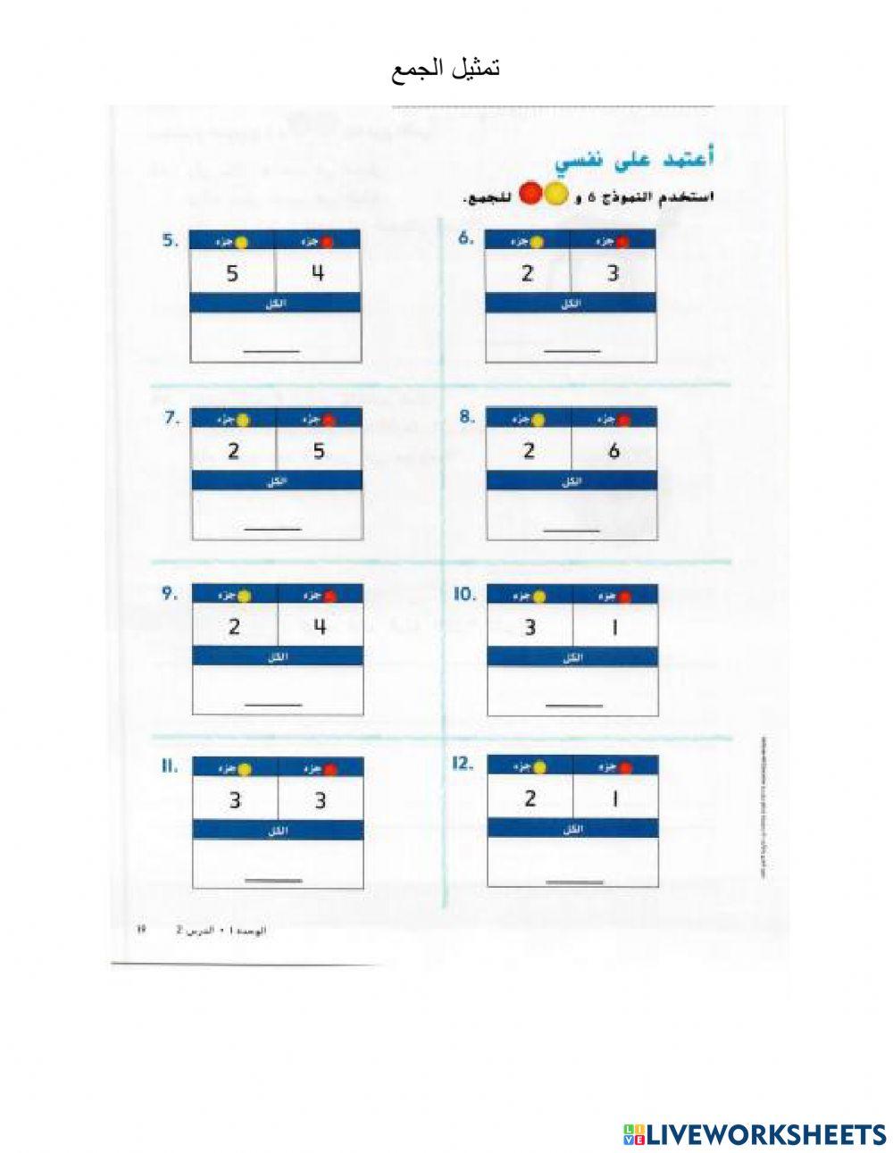 تمثيل الجمع