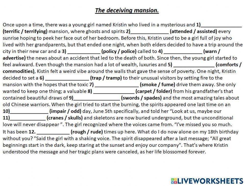 Falsos cognados en comprensión lectora