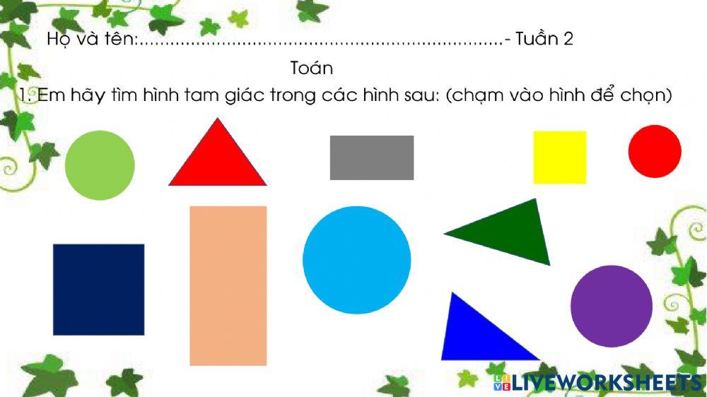 Bài ôn toán tuần 2