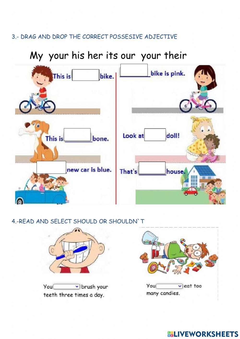 Examen del I quimestre 5to