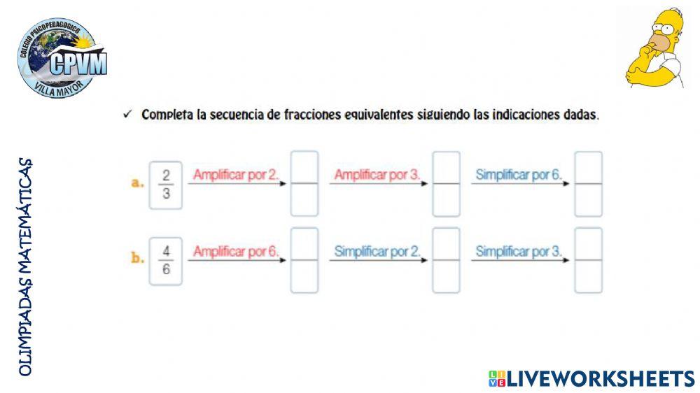 Razonamiento lógico y fracciones