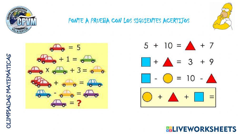 Razonamiento lógico y fracciones